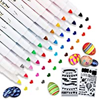 Gozlu 21 Colores Rotuladores Acrílicos- 1-2 mm Rotuladores Permanentes de Graffiti de Cómics creativos- Utilizados para…